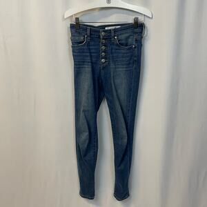 Joe's Jeans Medium Wash Button Fly High Rise Skinny Leg Denim Jeans 26